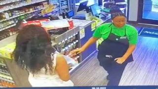 Liquor Store Employee Lets Her Guard Down After Being Suspicious of Customers