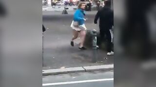 Trans Gets Attacked by 3 Guys For Trying to Remove Woman's Hijab!