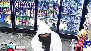 Gunman in Hazmat Suit & Mask Wanted For A String of Robberies & Murder!