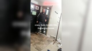 Crazy Dude Kicks In Door Only To Find Out It's The Wrong Apartment