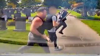 Mass Brawl Breaks Out at a Cemetery Between Members of an Extended Family!