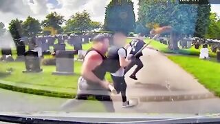 Mass Brawl Breaks Out at a Cemetery Between Members of an Extended Family!