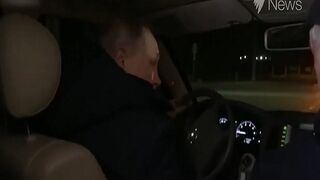 Russia's President Vladimir Putin Spotted Driving Around Ukraine Late at Night