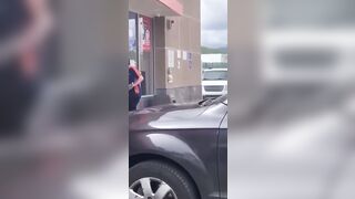 Fed Up Corner Store Employee Beats Female Customer with a Shovel