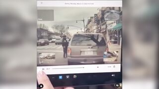New York City Traffic Cop Gets His Jaw Rocked While Writing a Ticket!