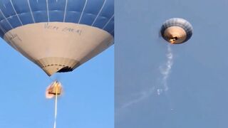 2 Dead, 1 Injured After Hot Air Balloon Catches Fire Mid-Air Near Mexico City