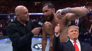 Jorge Masvidal Gives Mad Love to President Trump and has Crowd Cheer