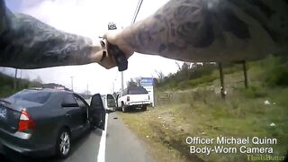 Man Unloads Weapon on Cops During Traffic Stop