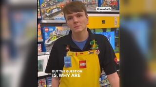 BASED Dad Confronts Lego Employees For Wearing Pride Flags, Grooming Children
