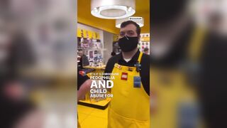 BASED Dad Confronts Lego Employees For Wearing Pride Flags, Grooming Children