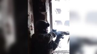 Ukrainian Soldier Avoids Almost Gets Sniped in the Head!