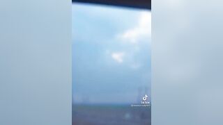 Man Witnesses 3 People Like Figures Walking Across The Sky in The Clouds