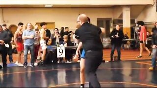 POOR SPORT: Wrestler Sucker Punches His Opponent After Losing a Match! (Banned)