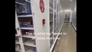Rampid Theft Has Caused San Fran Target to Look like a Prison for the Products