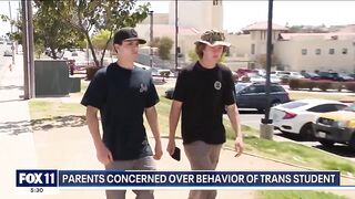 Big Trans Student Attacks a Much Smaller Female Student at Cali High School