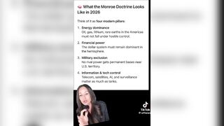 Girl Breaks the Whole Monroe Doctrine and Venezuela Invasion Down in 2 Minutes.