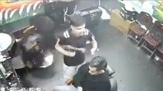 WTF: Insane Moment a Hair Dryer Explodes Killing Barber and Customer
