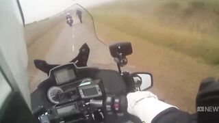 Police Chase Man High On Meth Doing a 100km/h on an Electric Scooter!