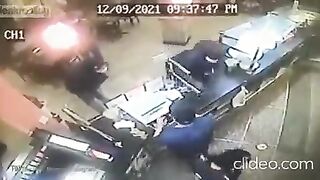 Awesome 14 Year-Old Shoots n Attempted Robber Inside His Family's Pizzeria!