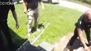 Police Make K9 Bite Man Standing in Front of His Own House