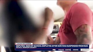 Father Slaps Female School Employee After His Son was Banned From Riding the Bus!