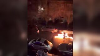 Man Chases Cheating GF Down the Street with a FLAMETHROWER