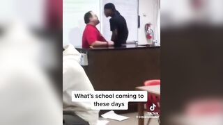 Punk Student Snaps on Teacher for Taking his Phone.