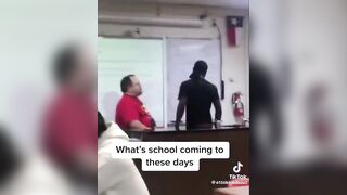 Punk Student Snaps on Teacher for Taking his Phone.