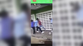 Father Punches a Kid Who Hit His Daughter!