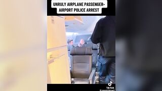 Man REFUSES to Get Off the Plane, Acts Like a Crybaby, Screams Like a Banshee