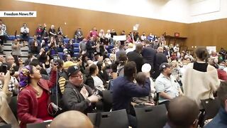 AOC Shouted Down during NYC Town Hall: ‘You’re a piece of s–t!’