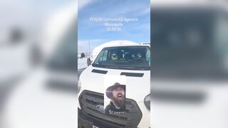 This is how a liberal confronts ICE agents in Minneapolis