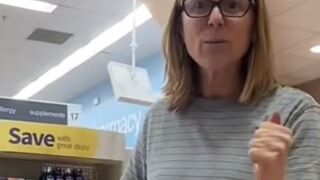 Karen Trying to Preach Knowledge to Pregnant Lady Getting the Vaccine