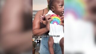 SICK & EVIL: Munchausen by Proxy Mother Grooming Her Infant to be Gay.