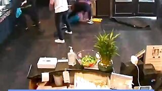 Enough Food for Everyone... People Brawl at a Buffet