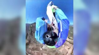Seconds From Death! Trapped in One Chute, Spiraling out of Control
