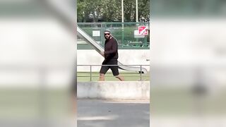 Lunatic Attacks People With A Knife At A Playground!