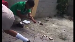Bully's in the Dominican Republic are Built Different... Chop kids Hand off at School