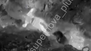 Fearless Soldier Throws Himself on a Drone Bomb that Fell into Their Foxhole