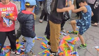 Watch as Based Muslim Kids Stomp All Over Pride Flags During Protest