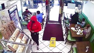 NYC: Gunman Runs Into Restaurant and Starts Shooting Customers Run for their Lives
