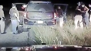 2 Children Being Recovered from a Human Smuggler During a Traffic Stop