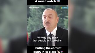 BBC Eviscerated and Exposed for Lies Once Again. This Time by Azerbaijan President