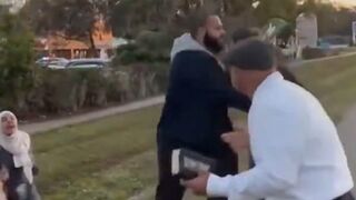 Muslims Attack Christian Street Preacher in South Florida.