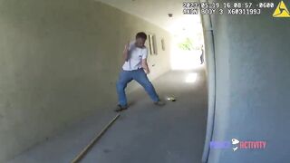 Albuquerque Officers Shoot Man as he Approaches Them With a Makeshift Spear!