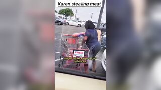 WTF: Woman Stole the Entire Meat Isle!