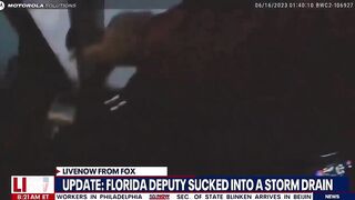 Deputy Sucked into Storm Drain trying to Save a Man