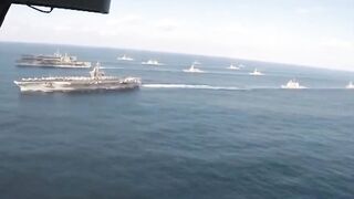 The United States is rapidly redeploying the entire USS Abraham Lincoln Carrier Strike Group out of the South China Sea and steaming full speed toward the Middle East as the U.S. prepares to unleash major strikes on Iran.