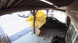 GRAPHIC: 83-Year-Old Driver Hits Worker Before Crashing Into Storefront