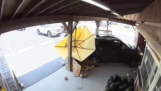 GRAPHIC: 83-Year-Old Driver Hits Worker Before Crashing Into Storefront
